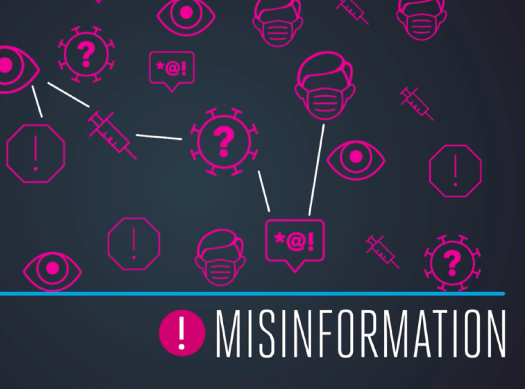 misinformation; web of icons