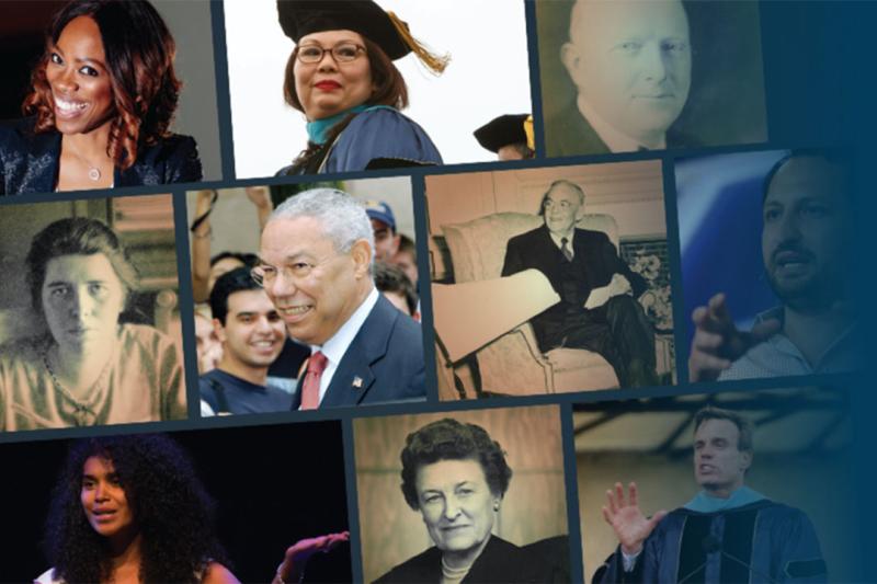 Collage of diverse group of GW alumni